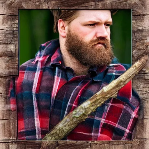 Prompt: Lumberjack Fantasies photo-realistic, highly detailed, sharp focus