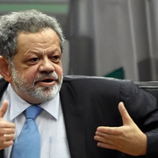 Prompt: Luiz Inácio Lula da Silva robbing petrobrás