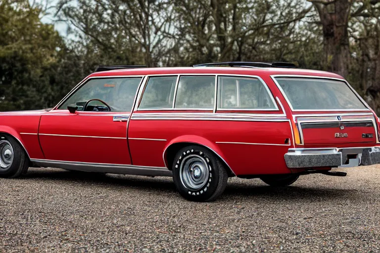 Image similar to 1974 AMC wagon!! estate!! ((AMX/3)), XF IQ4, 150MP, 50mm, F1.4, ISO 200, 1/160s, natural light, Adobe Photoshop, Adobe Lightroom, photolab, Affinity Photo, PhotoDirector 365