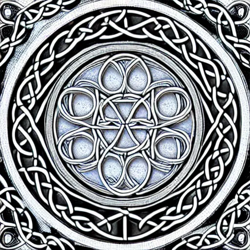 Prompt: ornate psychedelic twisting three dimensional celtic pattern vortex inside a hexagonal shape, intricate detail, complex