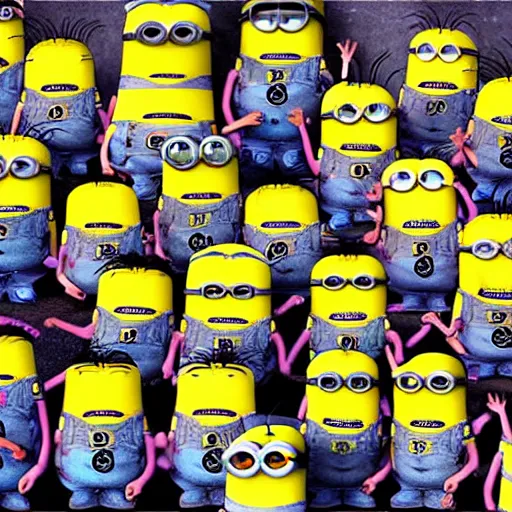 Image similar to The minions in The Vikings Digital art very detailed 4K quality Super Realistic