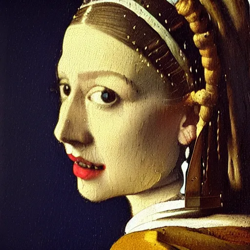 Image similar to high quality high detail painting by johannes vermeer, portrait of the queen of the seven kingdoms, hd, photorealistic lighting