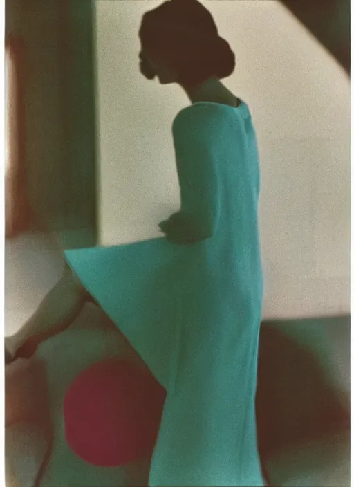 Prompt: out of focus, belly of a woman, photography by saul leiter and ernst haas, baroque lighting, tea green, airforce blue, red, pale skin