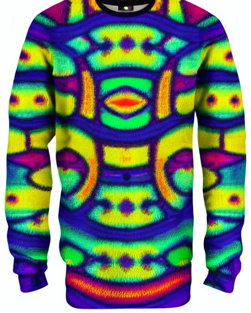 Image similar to psychadelic coogi sweater patterns