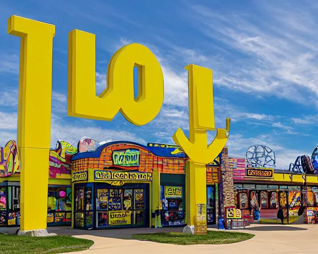 Image similar to Dollar General themed theme park, in South Dakota