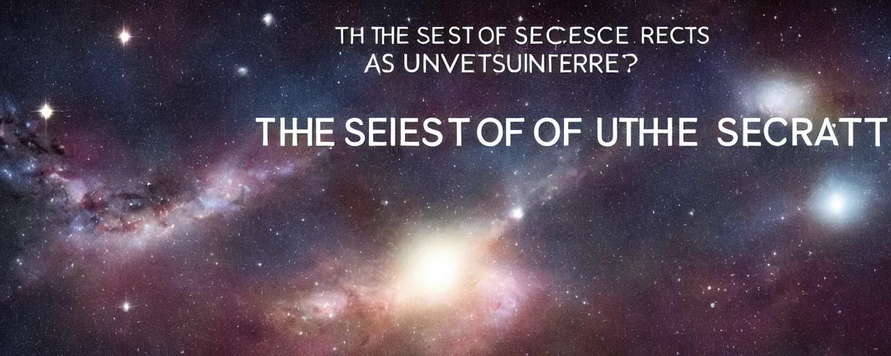 Image similar to the secrets of the universe