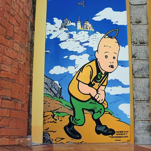 Prompt: tintin en roumanie