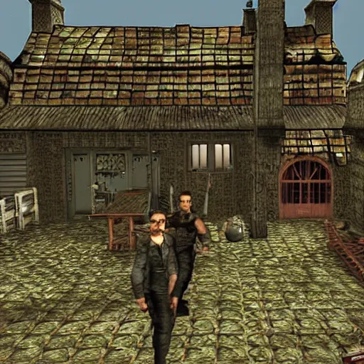 Image similar to Resident Evil Village if it had been a PS1 game