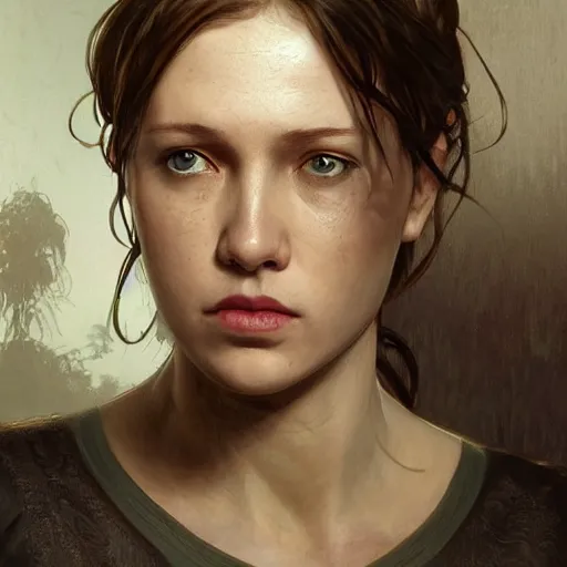 Sarah from TLOU, highly detailed, digital painting,, Stable Diffusion