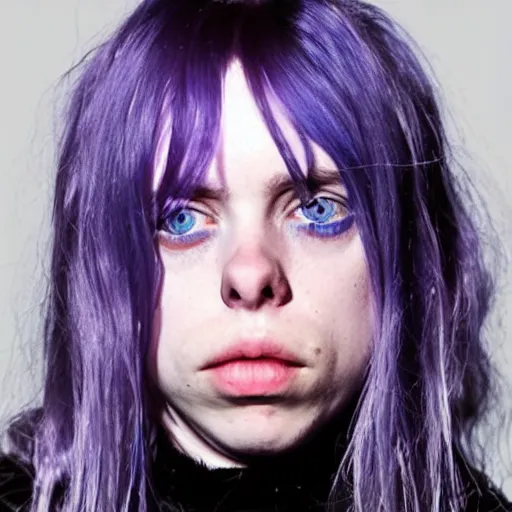 Prompt: billie eilish morphed into a willem dafoe