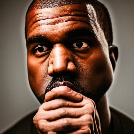 Prompt: Kanye West as pharaoh, portrait, 40mm lens, shallow depth of field, close up, split lighting, cinematic