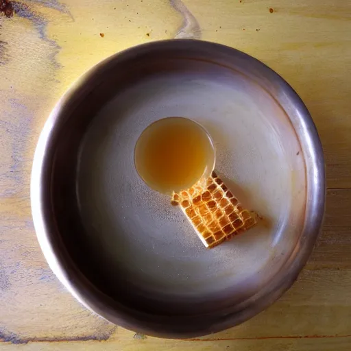 Image similar to bathing in honey