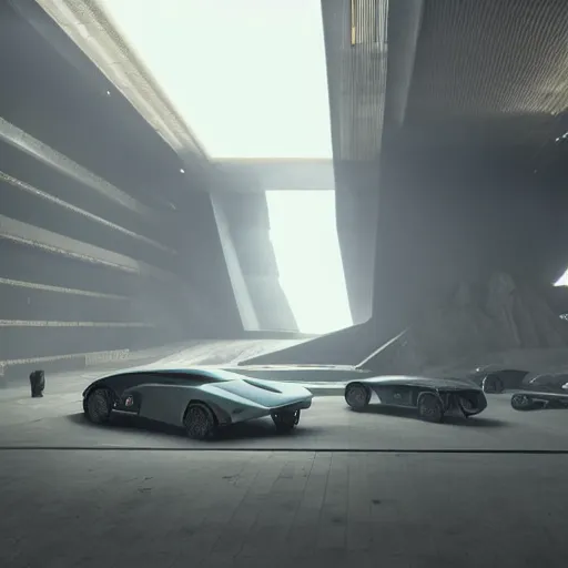 Image similar to sci-fi organic brutalist car and wall structure in the coronation of napoleon painting by Jacques-Louis David in the blade runner 2049 film artwork by caravaggio unreal engine 5 keyshot octane lighting ultra high detail ultra hyper realism 8k 16k in plastic dark tilt shift full-length view