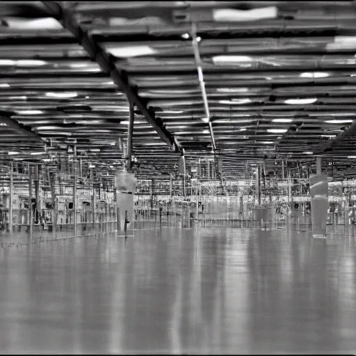 Image similar to ghosts inside an endless ikea, backrooms, liminal space, detailed, realistic, photograph, 3 5 mm, scp