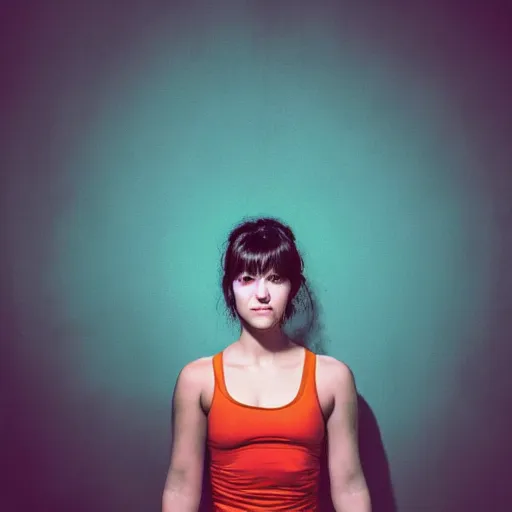 Prompt: a masterpiece portrait photo of a beautiful young woman yoga instructor who looks like a manic pixie dream girl mary elizabeth winstead, symmetrical face