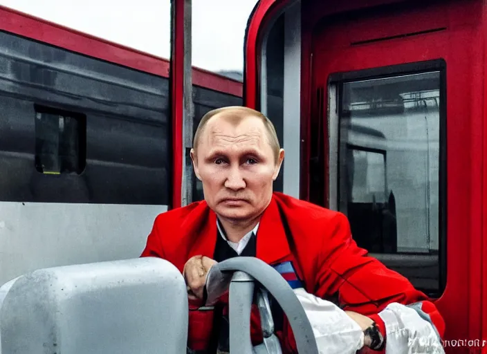 Image similar to train driver of the Russian Railways