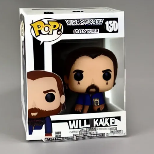 Image similar to a funko pop of william shakespeare