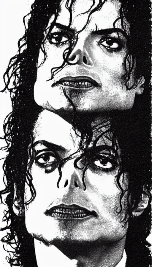 Image similar to michael jackson as gigachad meme, Black and white