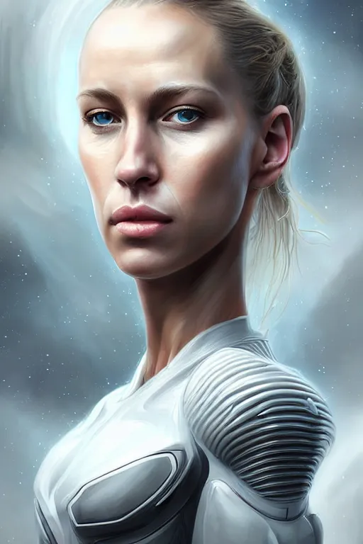 Prompt: epic professional digital art of gorgeous white female starship military officer, by leesha hannigan, iris van herpen, artstation, cgsociety, wlop, epic, much wow, much detail, gorgeous, detailed, masterpiece