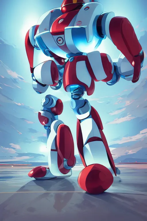 Image similar to metabots medabots medarotto medarot robot minimalist comics, behance hd by jesper ejsing, by rhads, makoto shinkai and lois van baarle, ilya kuvshinov, rossdraws global illumination ray tracing hdr radiating a glowing aura