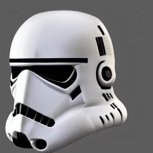 Image similar to new stormtrooper/clone trooper helmet design, concept art