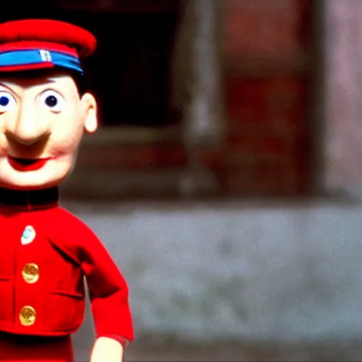 Image similar to herman goering as a puppet in postman pat, bbc