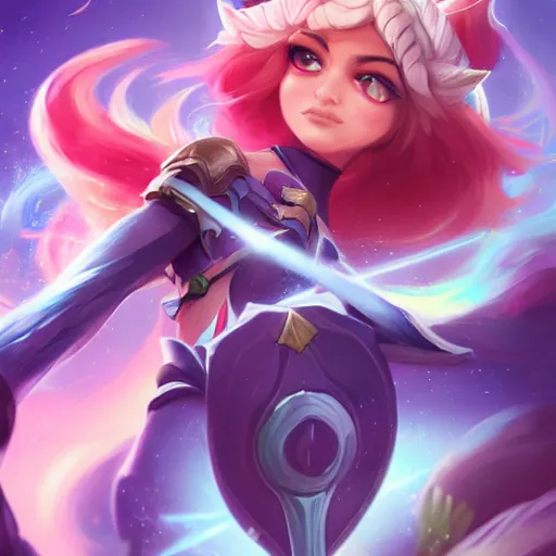 Image similar to Trending on ArtStation, League of Legends, Star Guardians, Portrait