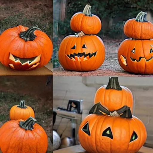 Prompt: spider that transforms into pumpkin packaging