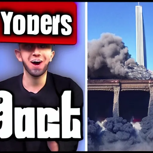 Image similar to Youtubers reacting to 9/11
