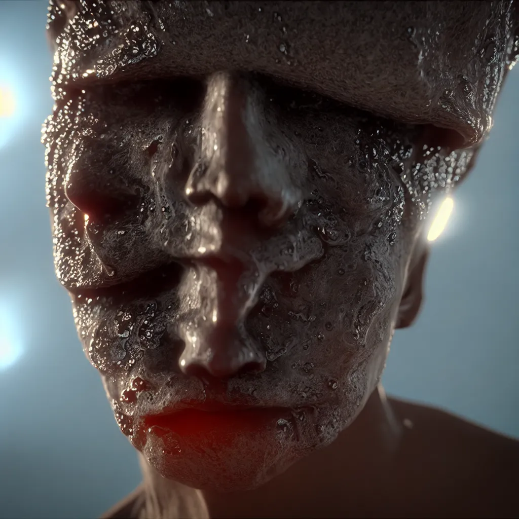 Image similar to sweat face unreal engine