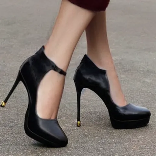 beautiful leather high heels lady shoes inspired by | Stable Diffusion ...