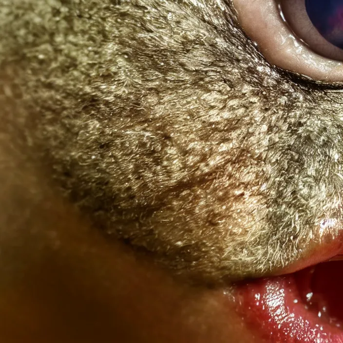 Prompt: extreme closeup macro shot of mouth with eye inside, ray tracing, hyper detailed, extremely realistic,