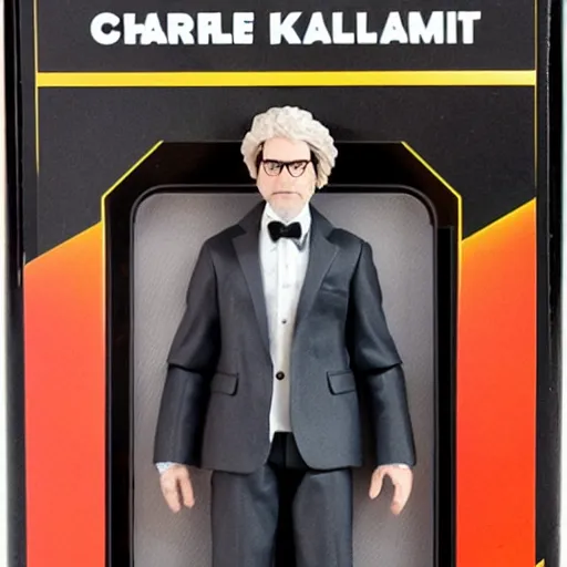 Prompt: black series action figure of charlie kaufman, still in package, pristine, highly detailed toy