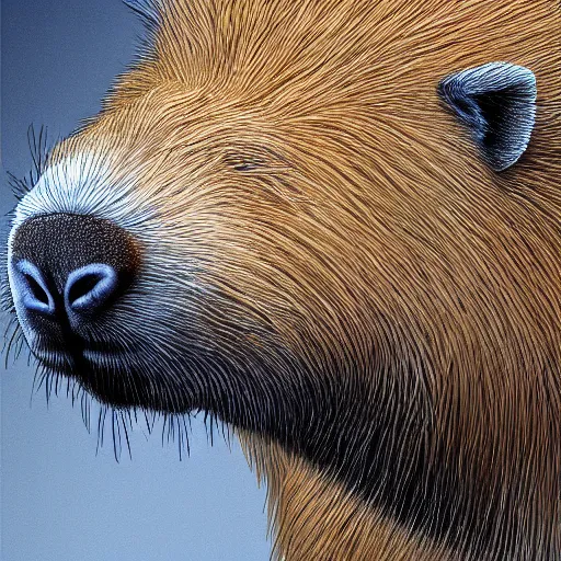 Image similar to Bernie Sanders capybara hybrid in, 4k resolution, 8k resolution, HD Quality, highly detailed, very detailed, detailed, studio quality lighting, digital art, trending on Artstation