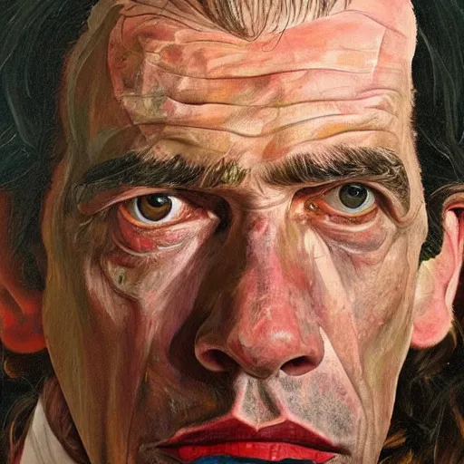 Image similar to high quality high detail painting by lucian freud, hd, nick cave