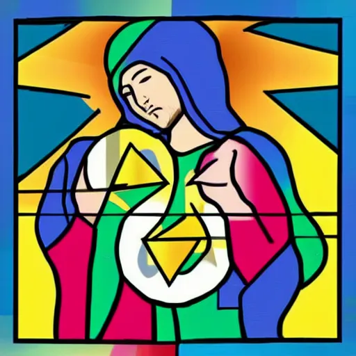 Image similar to religion based on memes pop art