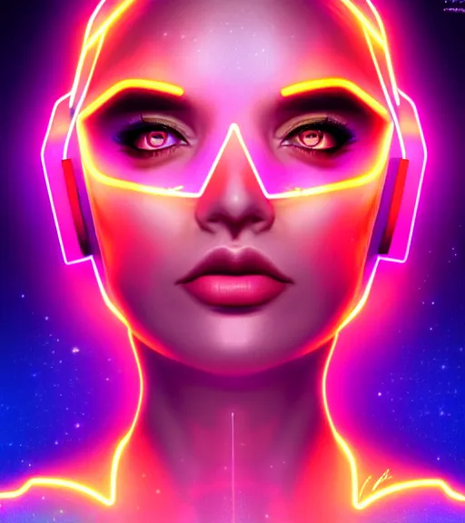 Image similar to symmetry!! latin princess of technology, solid cube of light, hard edges, product render retro - futuristic poster scifi, lasers and neon circuits, beautiful woman latin princess, intricate, elegant, highly detailed, digital painting, artstation, concept art, smooth, sharp focus, illustration, dreamlike, art by artgerm