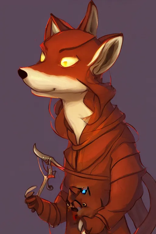 Prompt: a medieval anthropomorphic fox in a town, trending on furaffinity, trending on artstation, digital art, backlighting, by kawacy, dramatic lighting, cartoon