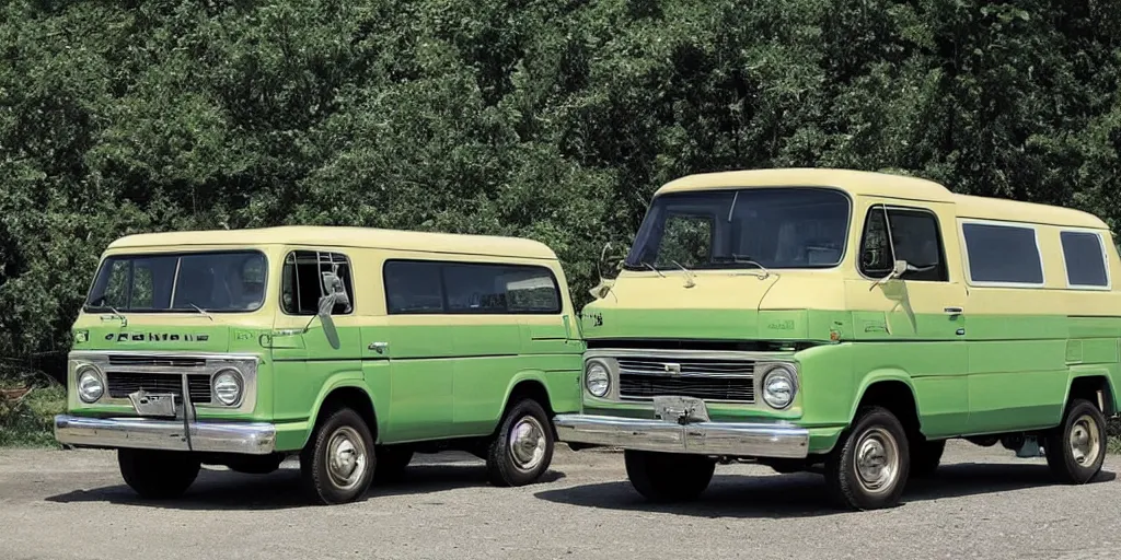 Image similar to “ a photo of a 1 9 7 2 chevrolet g 1 0 van ”