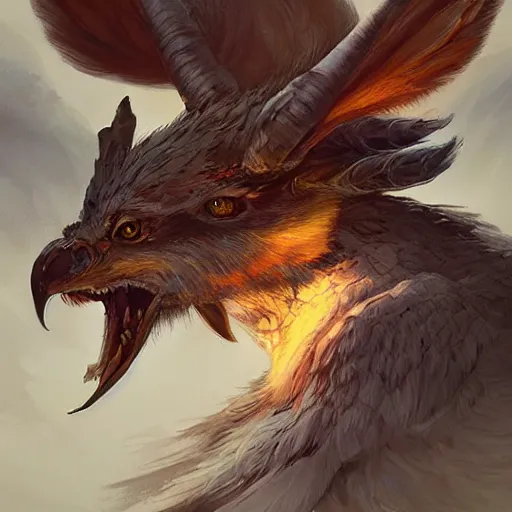 Prompt: Wolpertinger, D&D, fantasy, highly detailed, digital painting, trending on artstation, concept art, sharp focus, illustration, art by artgerm and greg rutkowski and magali villeneuve and Anders Zorn