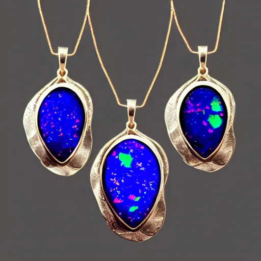 Image similar to dark opal galaxy jewellery