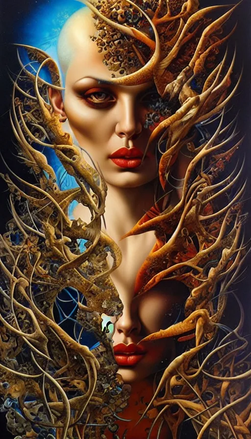 Image similar to the two complementary forces that make up all aspects and phenomena of life, by Karol Bak