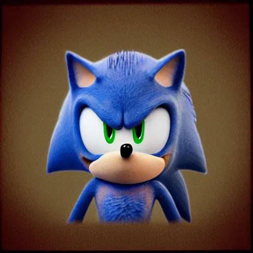 Prompt: Sonic Mugshot