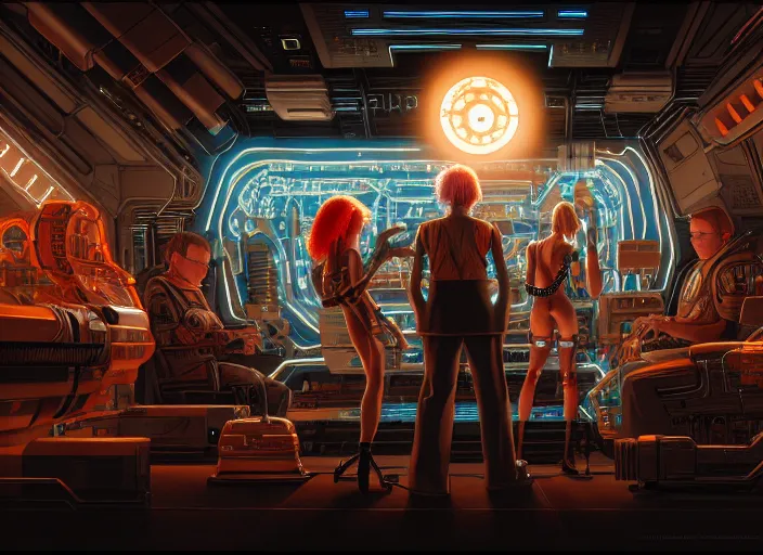 Image similar to rick moranis in the fifth element, far future, highly detailed, trending on artstation, intricate, cinematic composition, by rutkowski