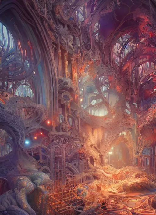 Image similar to dreamscape!!!!!!!!!!!!!!!!!, architecture!!!!!!!!!!!!!!, ross tran, vivid colors, anatomical, highly detailed sculpture, intricate detailed, ommatidia, 8 k, cinematic atmosphere, post - processing