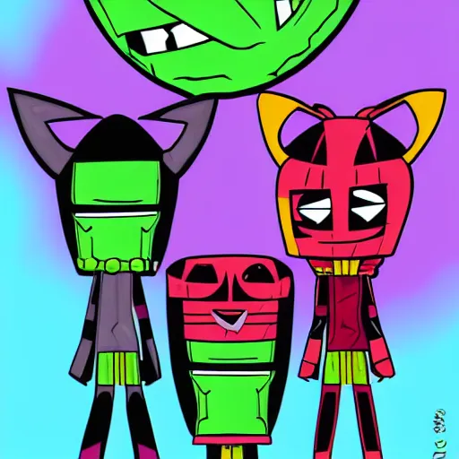 Image similar to invader zim