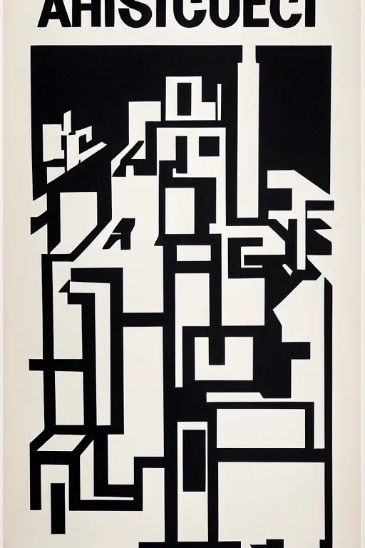 Image similar to 1 9 7 0 swiss poster for architecture conference, high contrast, black and white film stock, swiss design, swiss grid, graphic design, in the swiss style, in the style of helmut krone and el lissitzky