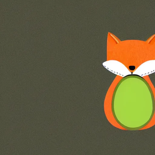 Prompt: fox as an avocado,