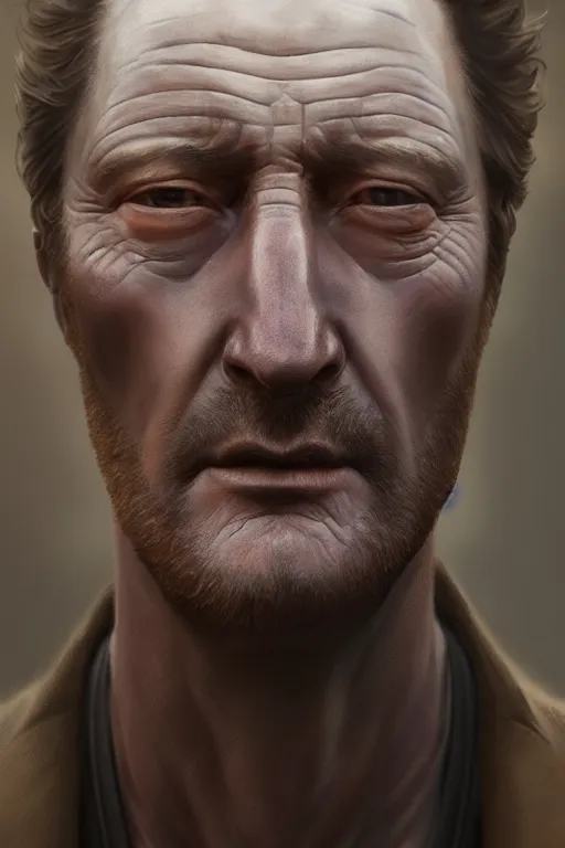 Image similar to ultra detailed close up facial portrait of bryan brown, extremely detailed digital painting, in the style of fenghua zhong and ruan jia and jeremy lipking and peter mohrbacher, mystical colors, rim light, beautiful lighting, 8 k, stunning scene, raytracing, octane, trending on artstation