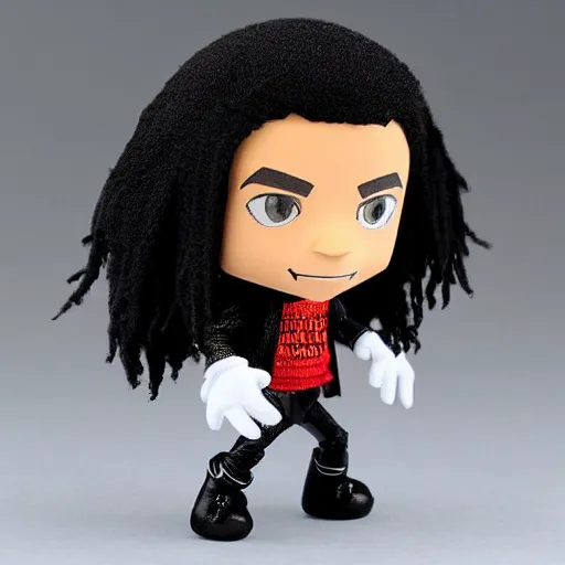 Image similar to single michael jackson, michael jackson, black panther, michael jackson, michael jackson, michael jackson, michael jackson, michael jackson, ( ( ( mickey mouse ) ) ), nendroid, stephen bliss style